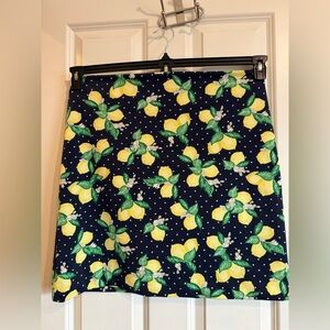 Talbots lemon print skirt, size 16petite.